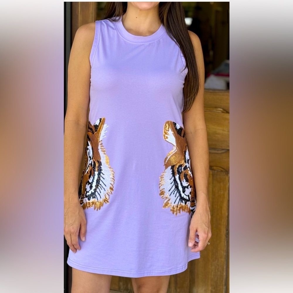 Sparkle City Tiger Embellished Dress